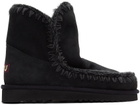 Mou Black Suede Ankle 18 Boots