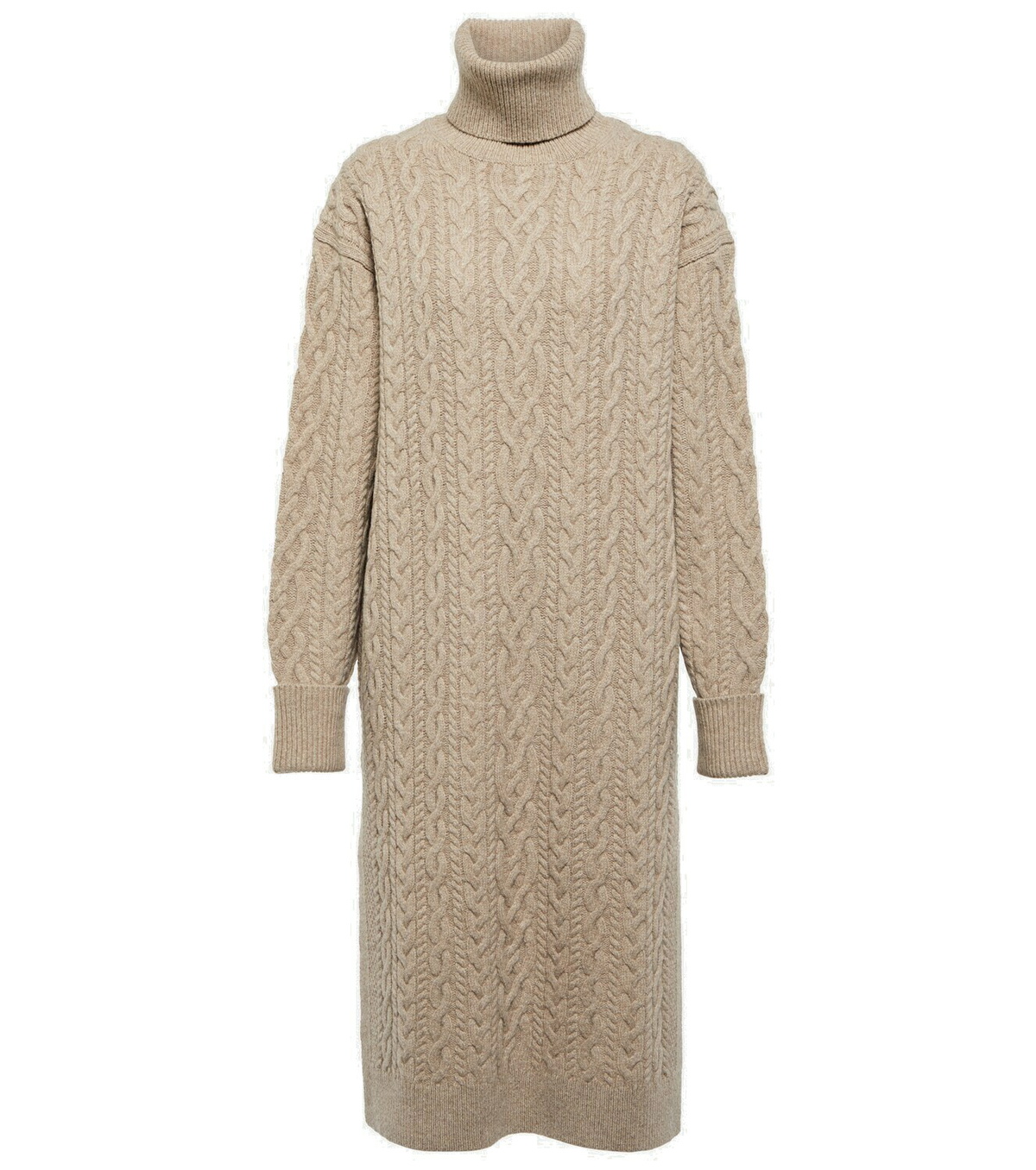 Polo Ralph Lauren - Turtleneck wool and yak blend midi dress Polo Ralph Lauren - Turtleneck wool and yak blend midi dress