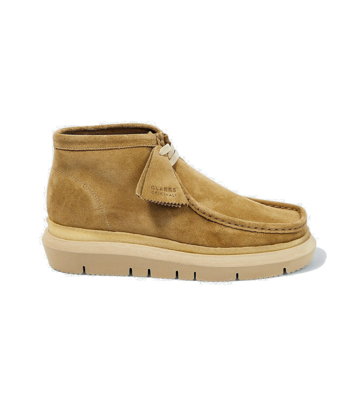 Sacai x Clarks Hybrid Wallabee suede boots