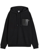 Loewe Hooded Cotton Sweatshirt Black