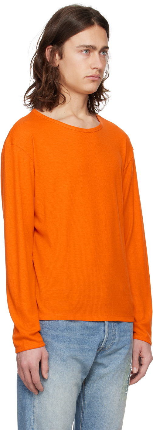 Second/Layer Orange Dias Cortes Long Sleeve T-Shirt