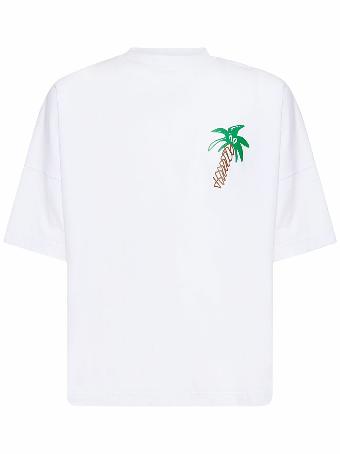 Photo: PALM ANGELS - Sketchy Oversized Cotton T-shirt