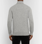 MAN 1924 - Mélange Wool Rollneck Sweater - Men - Light gray