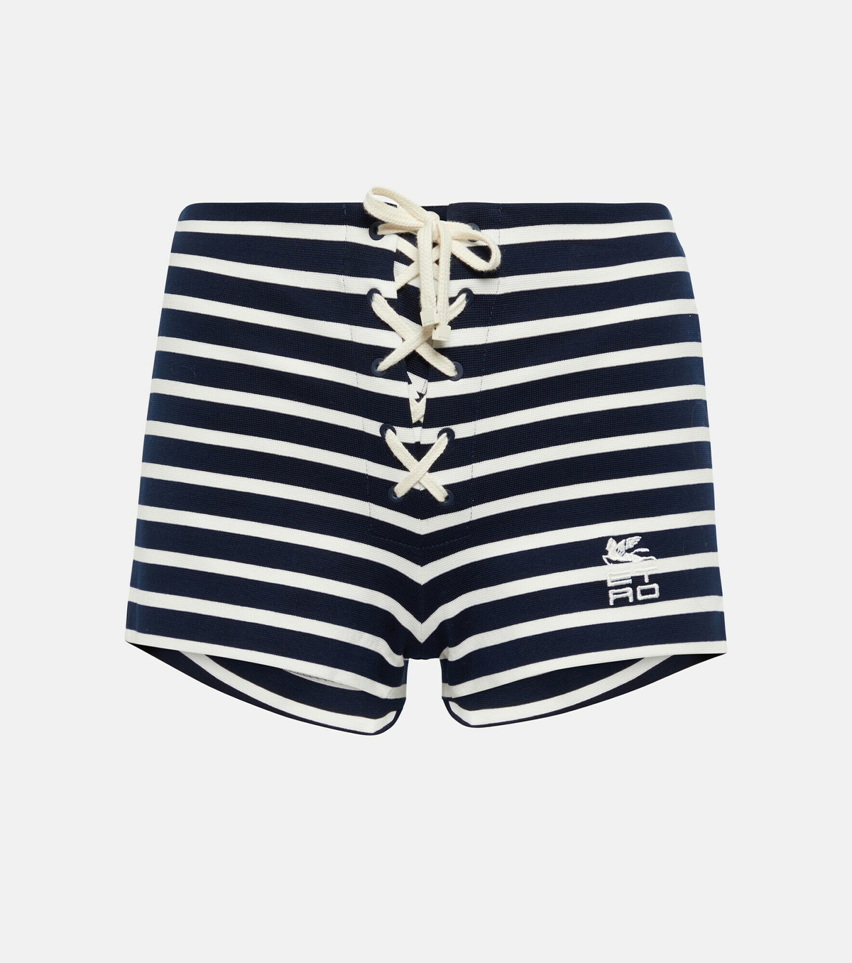 【送料&関税込】Etro Cotton Shorts Etro - Striped cotton jersey shorts Etro