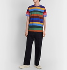 Comme des Garçons SHIRT - Striped Cotton-Jersey T-Shirt - Multi