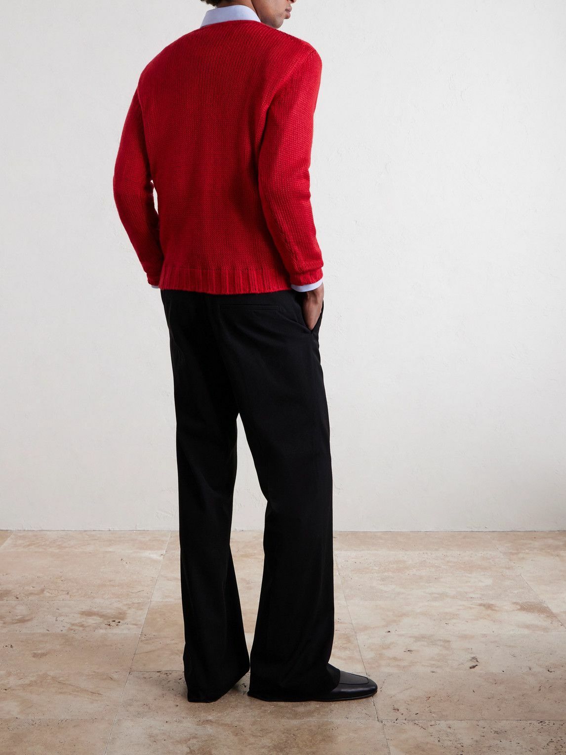 Saman Amel - Gio Silk Sweater - Red