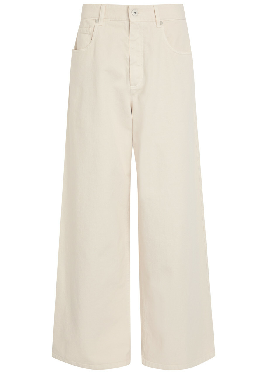 Brunello Cucinelli Wide-leg Jeans Off White