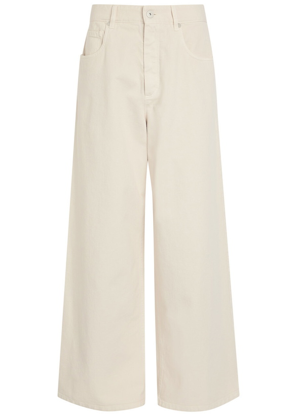 Photo: Brunello Cucinelli Wide-leg Jeans Off White