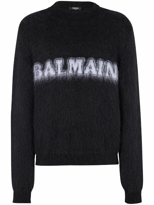 Photo: BALMAIN - Wool Sweater With Logo