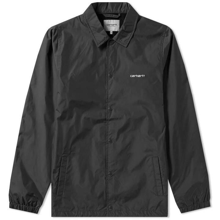 Photo: Carhartt Script Coach Jacket Black & Wax