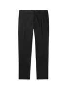 THEORY - Zaine Slim-Fit Linen-Blend Trousers - Black