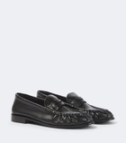 Saint Laurent Le Loafer Supple leather penny loafers