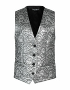 Dolce & gabbana Womens Tailored Vest in Silver