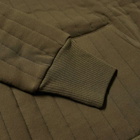 The Real McCoy's Men's Quilted Crew Sweat in Olive