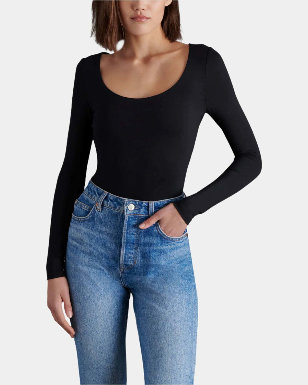 Steve Madden Yura Bodysuit in Black