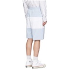 JW Anderson Blue and White Rugby Shorts