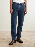 Thom Sweeney - Straight-Leg Distressed Jeans - Blue