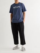 WTAPS - Logo-Print Cotton-Jersey T-Shirt - Blue