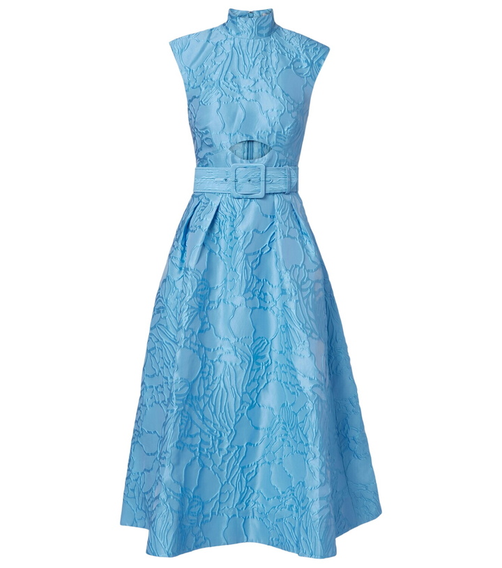 Photo: Rebecca Vallance Aegir belted jacquard midi dress
