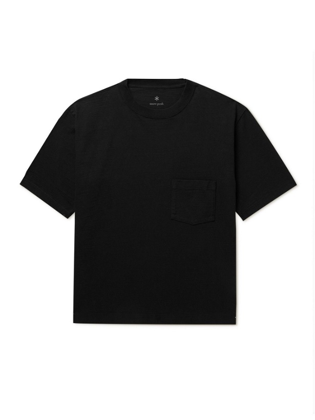 Photo: Snow Peak - Cotton-Jersey T-Shirt - Black