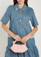 Ganni Bou Mini Grained Leather top Handle bag - Pink - One Size