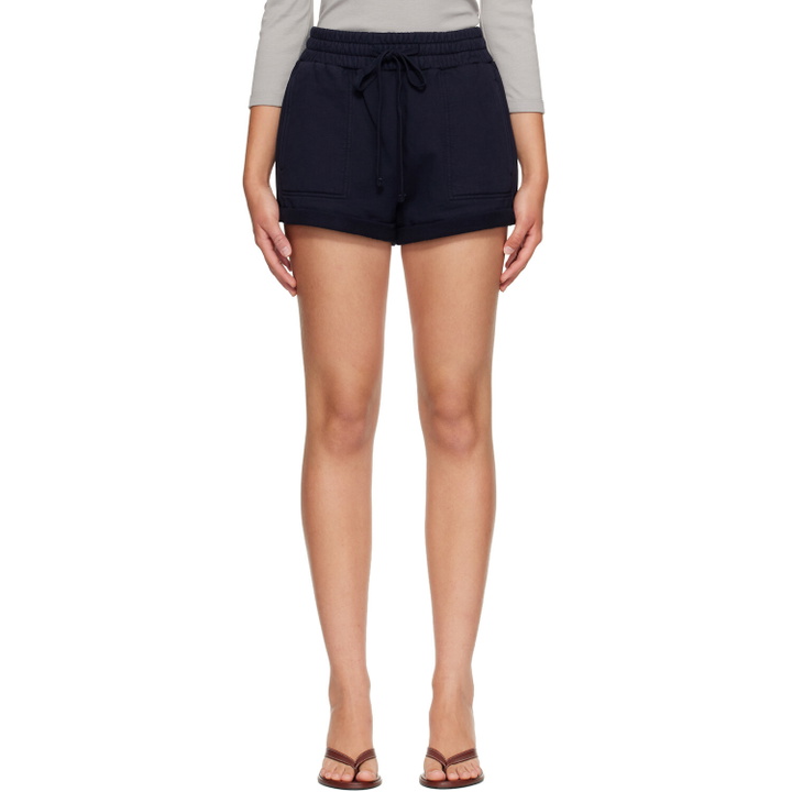 Photo: Citizens of Humanity Navy Vivienne Rolled Sweat Shorts