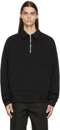 Nahmias Black Quarter-Zip Sweater