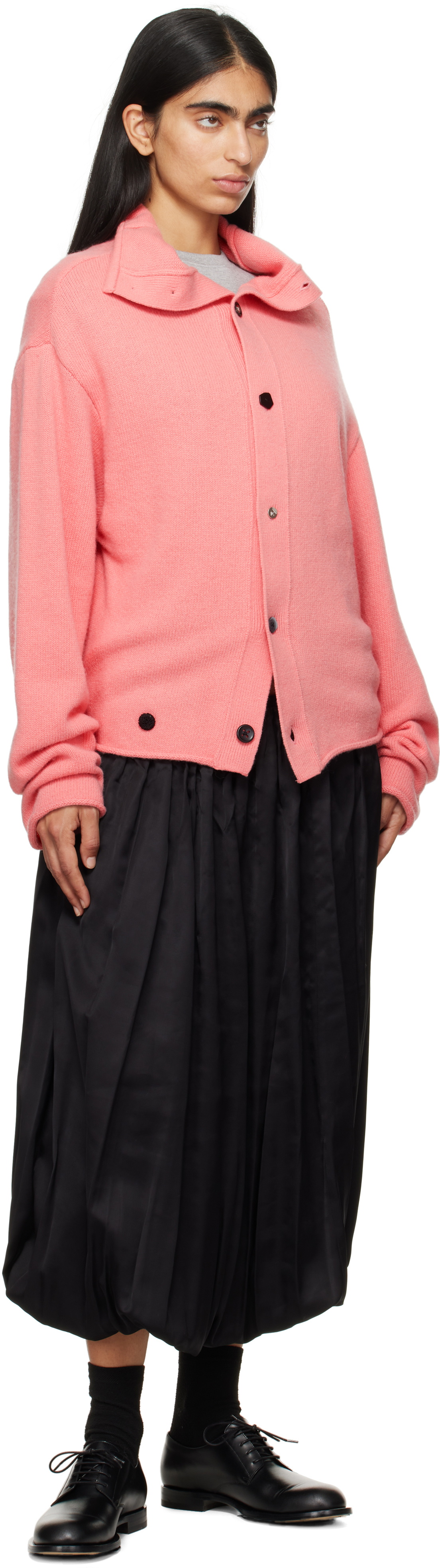 ADER error Pink Mohair Cardigan
