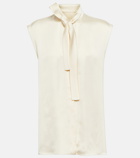 Jil Sander Satin sleeveless blouse