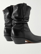 Maison Margiela - Tabi Split-Toe Leather Western Boots - Black