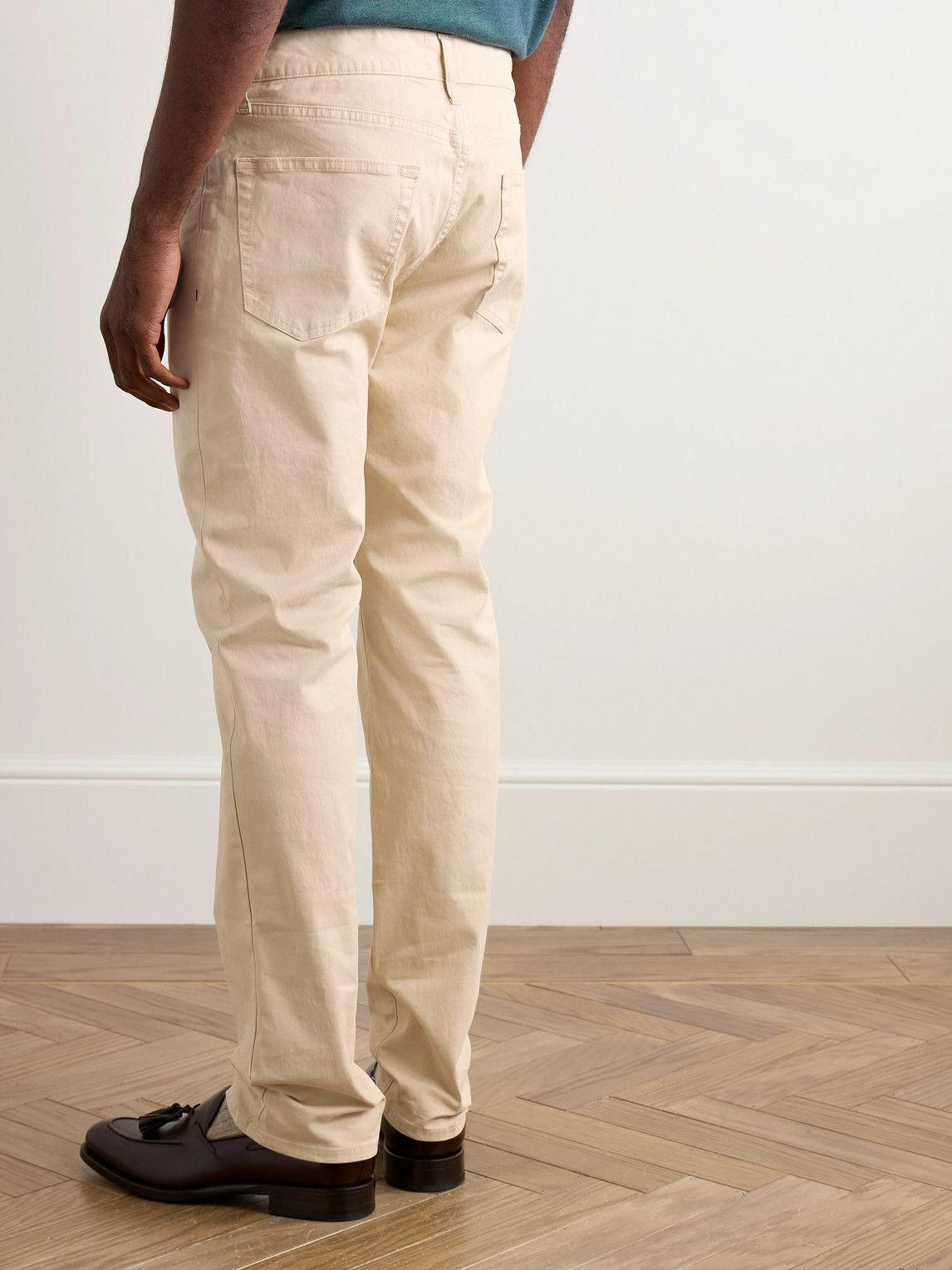 Sid Mashburn - Slim-Fit Straight-Leg Cotton-Blend Twill Trousers - Neutrals