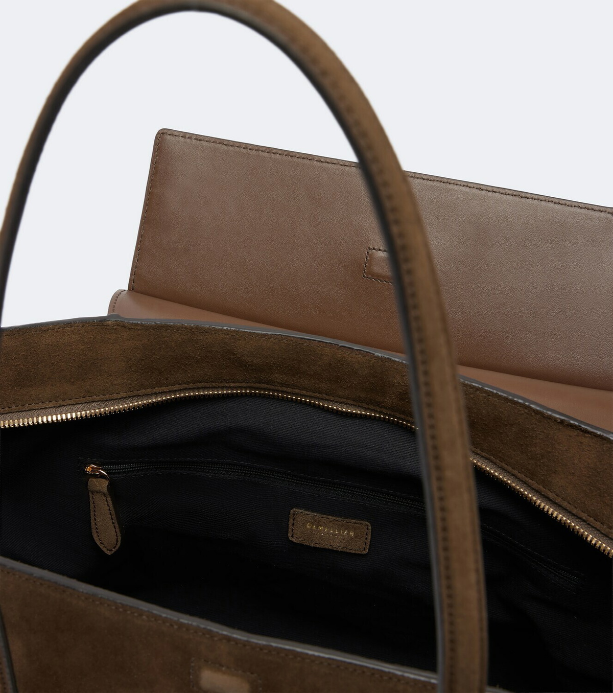 DeMellier Brooklyn Large suede shoulder bag