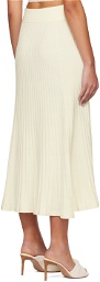 Anna Quan Off-White Celeste Midi Skirt