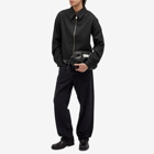 Casablanca Men's Sports Wool Zip Jacket in Black