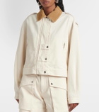 Marant Etoile Julie corduroy-trimmed denim jacket