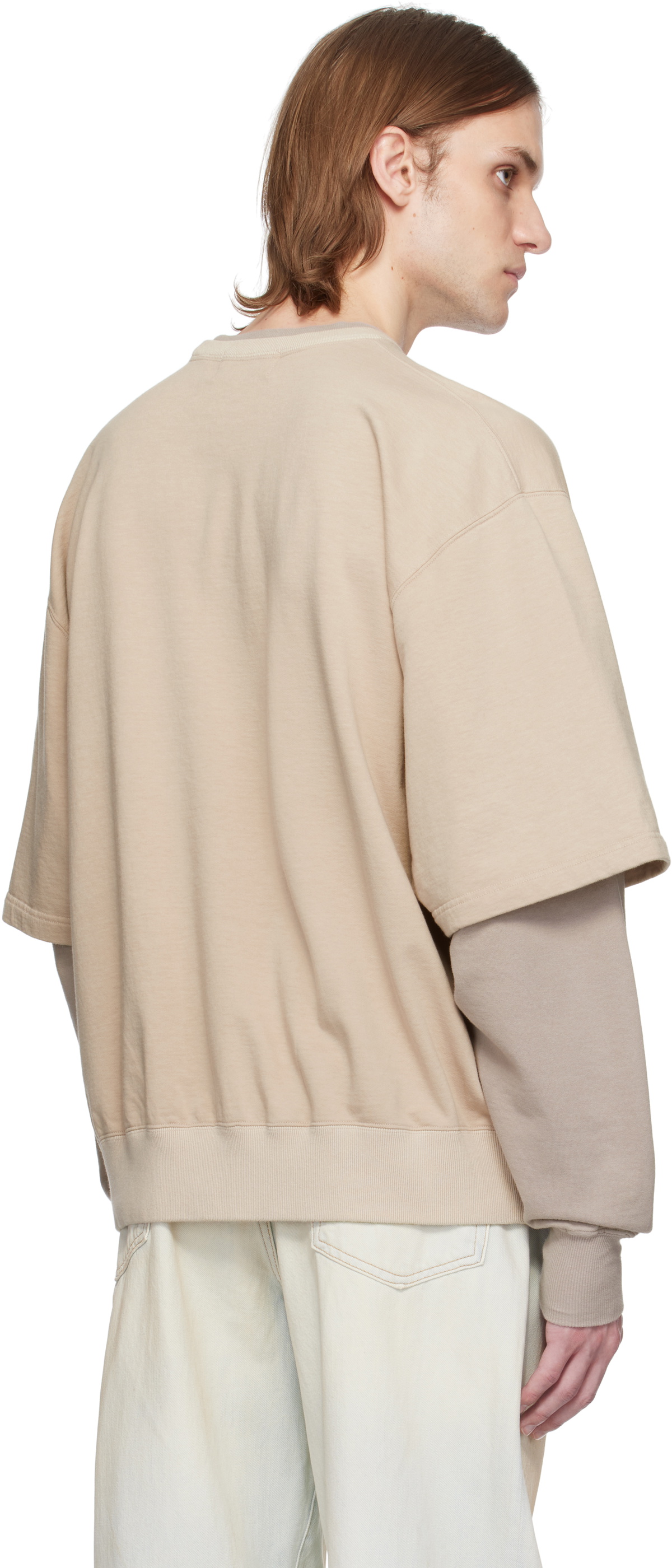 AMBUSH Beige Layered Sweatshirt