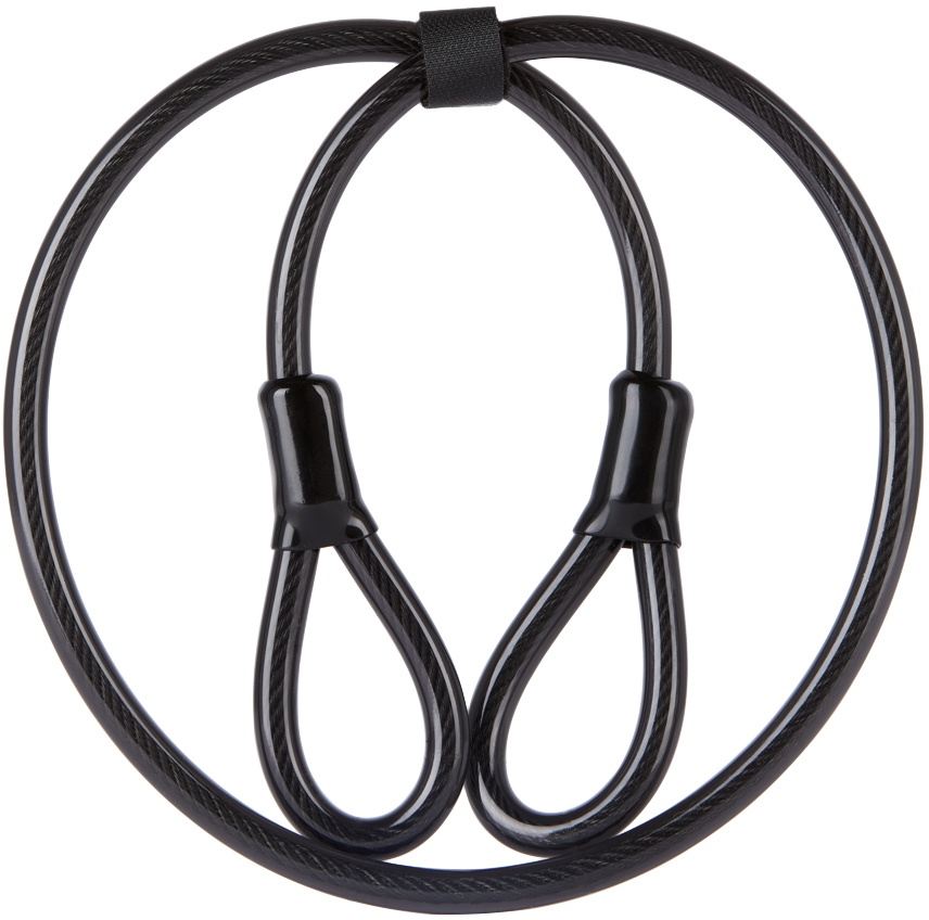 Psychworld SSENSE Exclusive Black & Green Logo Bike Lock