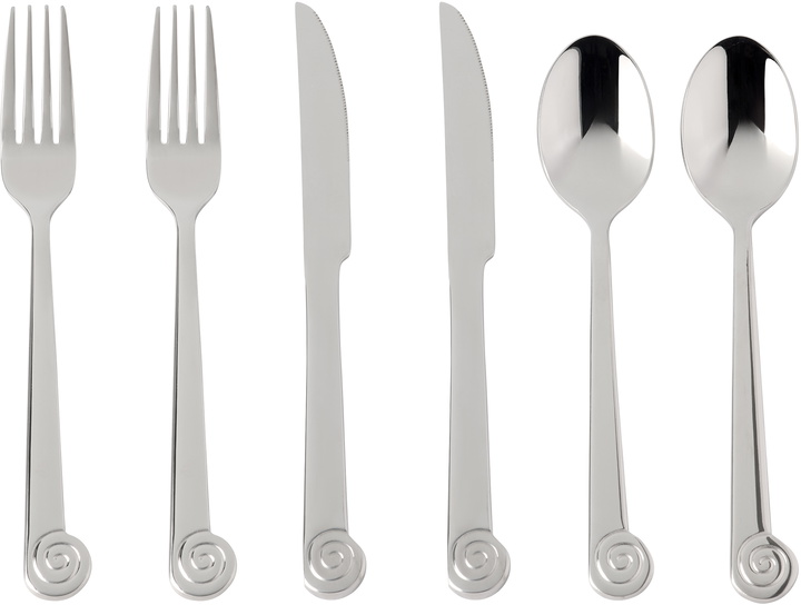 Photo: Maison Balzac Silver L'Escargot Flatware Set, 6 pcs