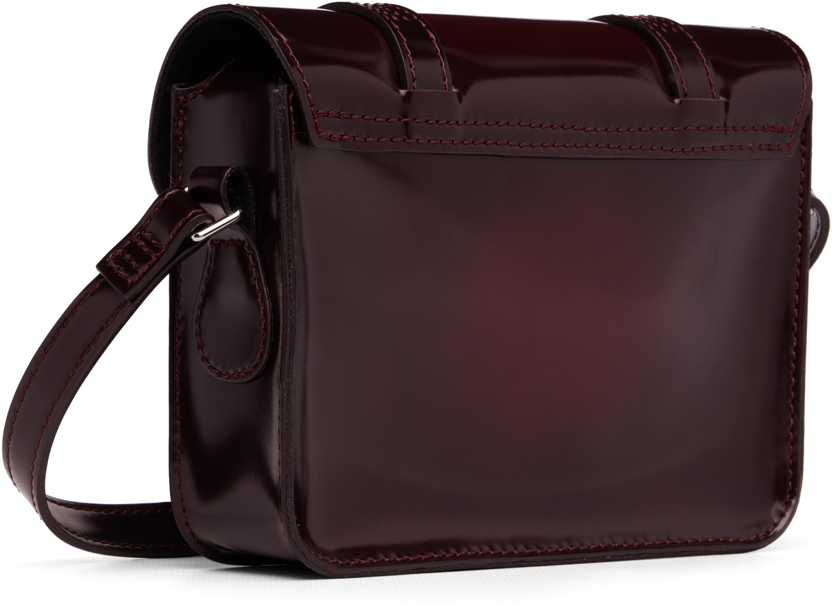 Dr. Martens Burgundy 7 Inch Faux-Leather Crossbody Bag