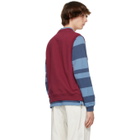 Stussy Burgundy Fleece Vest