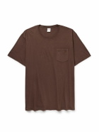 Noah - Core Logo-Print Cotton-Jersey T-Shirt - Brown