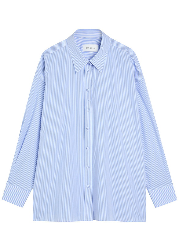 Photo: Armarium Leo Striped Cotton Shirt Blue