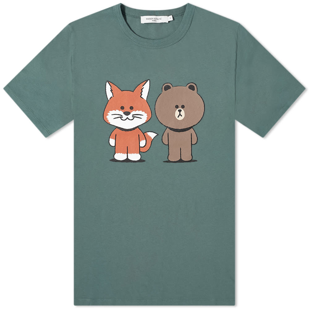 Maison Kitsune x Line Friends Kitsune Big Print Tee Maison Kitsune