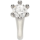 Dheygere Silver Solitaire Single Ear Cuff