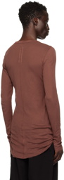 Rick Owens Brown Porterville Rib Long Sleeve T-Shirt