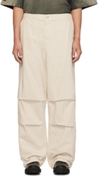 Maison MIHARA YASUHIRO Beige Ripstop Parachute Trousers