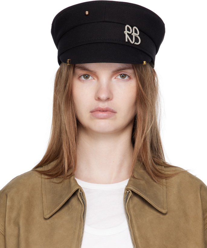 Photo: Ruslan Baginskiy Black Pierced Baker Boy Cap