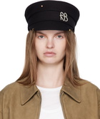 Ruslan Baginskiy Black Pierced Baker Boy Cap