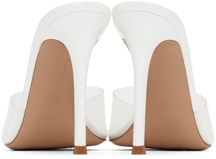 Gianvito Rossi White Elle Heeled Sandals