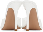 Gianvito Rossi White Elle Heeled Sandals
